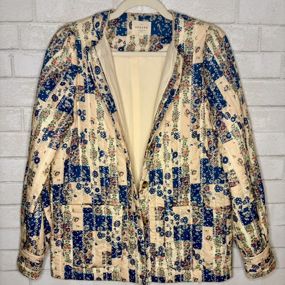 Sezane Edite Quilted Jacket